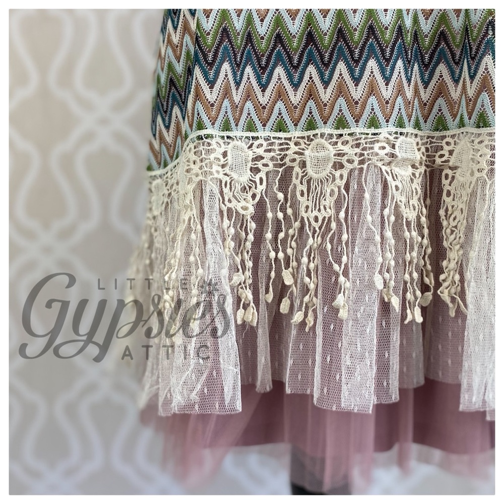A’reve Dusty Rose Tulle Slip Dress - Picture 9 of 15